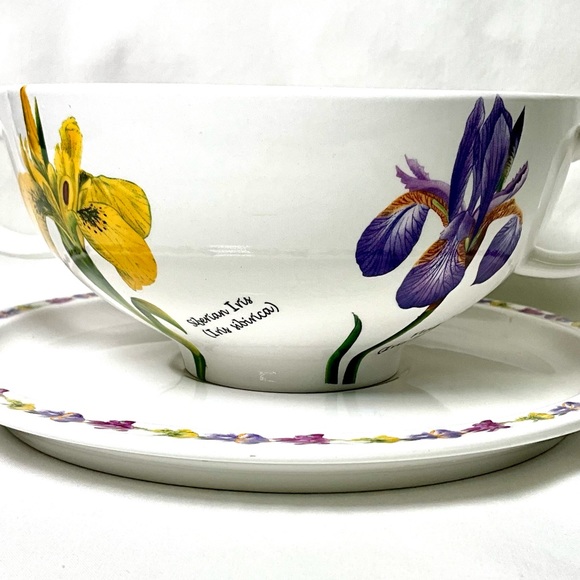 Iris Soup bowl with saucer.Like new. - Picture 6 of 12
